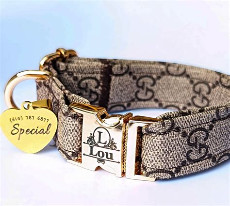 gucci dog collar and leash|high end designer dog collars.